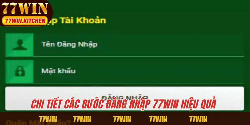 Chi tiết các bước đăng nhập 77WIN hiệu quả