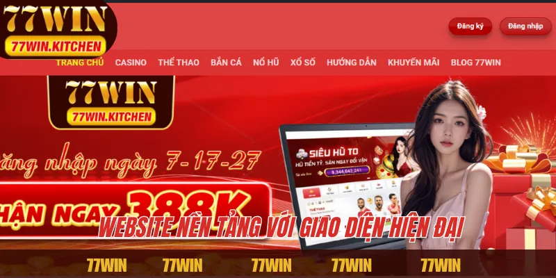 Website nền tảng với giao diện hiện đại